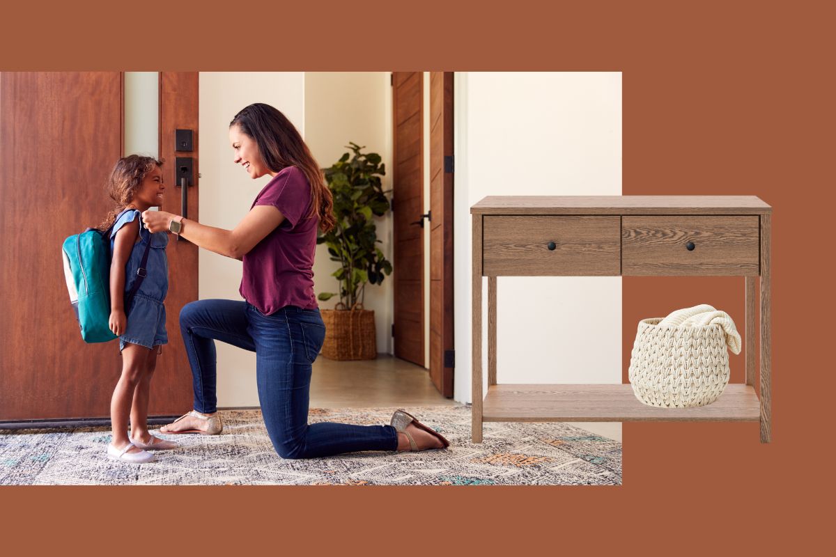 5 Quick Tips to Organize Your Entryway for Back-to-School with the Merritt Console Table